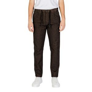 Hamaki-Ho Casual Trousers Brown Melange Men Gray Bottoms